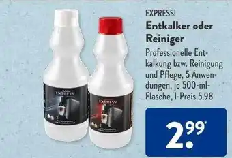 Aldi Süd Expressi entkalker oder reiniger Angebot