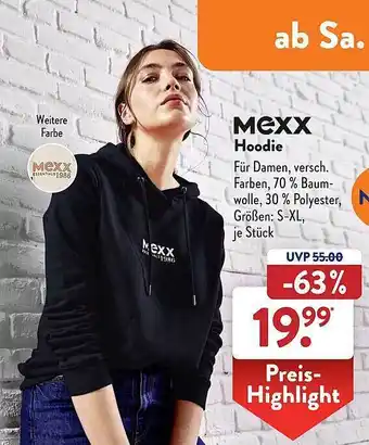 Aldi Süd Mexx hoodie Angebot