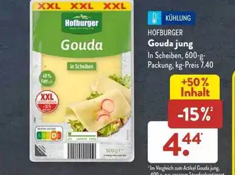 Aldi Süd Hofburger gouda jung Angebot