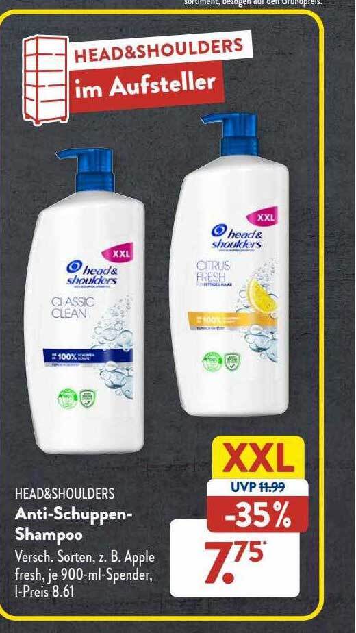 Head&shoulders antischuppenshampoo Angebot bei Aldi Süd