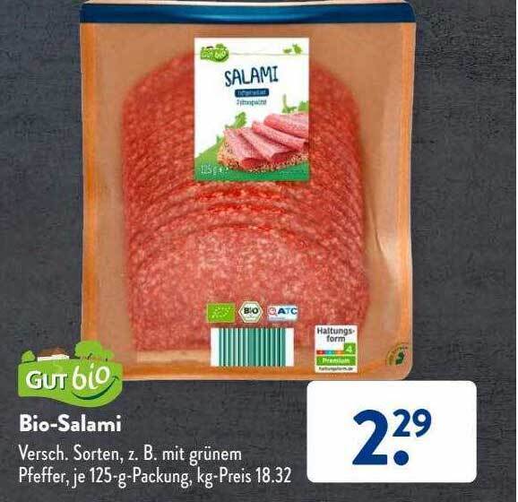 Gut bio biosalami Angebot bei Aldi Süd