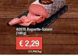 Feneberg Aoste baguette-salami Angebot