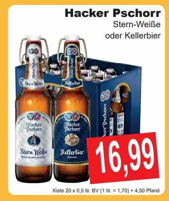 Getränke Göbel Hacker pschorr stern-weiße oder kellerbier Angebot