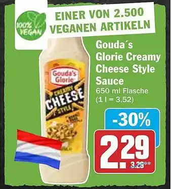 Hit Gouda's glorie creamy cheese style sauce Angebot