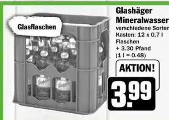 Hit Glashäger mineralwasser Angebot