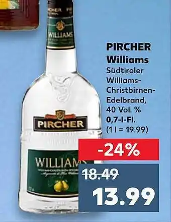 Kaufland Pircher williams Angebot