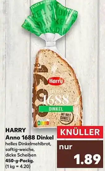 Kaufland Harry anno 1688 dinkel Angebot