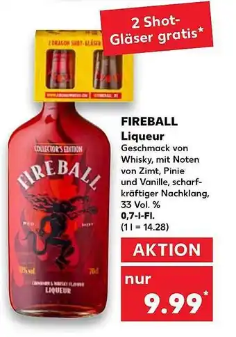 Kaufland Fireball liqueur Angebot