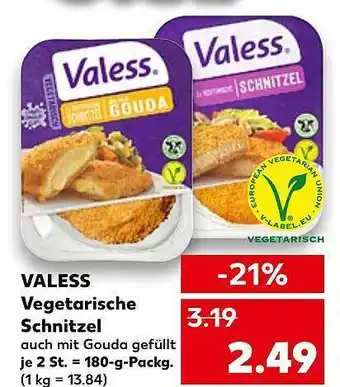 Kaufland Valess vegetarische schnitzel Angebot