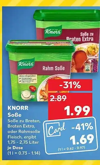 Kaufland Knorr soße Angebot