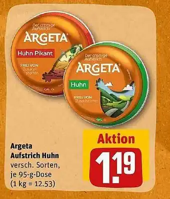 REWE Argeta aufstrich huhn Angebot