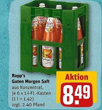 REWE Rapp's guten morgen saft Angebot