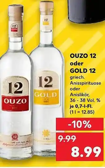 Kaufland Ouzo 12 oder gold 12 Angebot