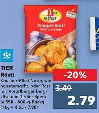 Kaufland 11er rösti Angebot