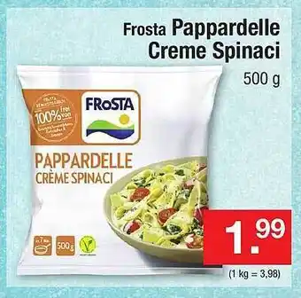 Zimmermann Frosta pappardelle creme spinaci Angebot