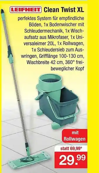 Zimmermann Leifheit clean twist xl Angebot