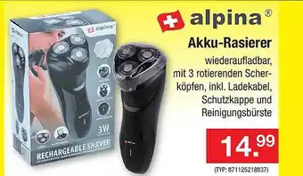 Zimmermann Alpina akku-rasierer Angebot