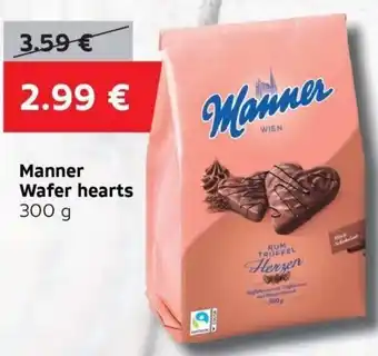 VELTA Free Shop Manner Wafer Hearts 300 g Angebot