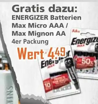 Klaas und Kock Energizer Batterien Max Micro AAA/Max Mignon AA Angebot