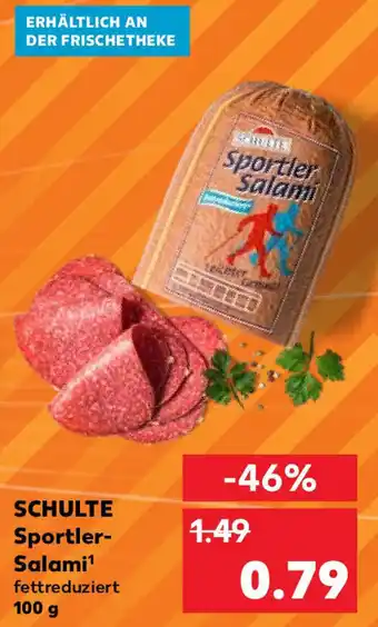 Kaufland Schulte Sportler Salami 100 g Angebot