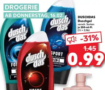 Kaufland Duschdas Duschgel 250 ml Fl. Angebot