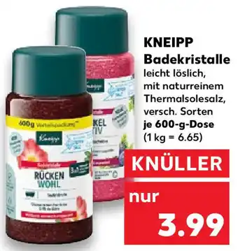 Kaufland Kneipp Badekristalle 600 g Dose Angebot