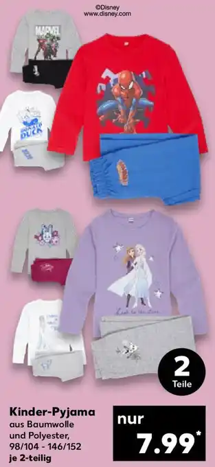 Kaufland Kinder Pyjama 2-teilig Angebot