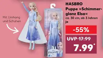 Kaufland Hasbro Puppe Schimmerglanz Elsa Angebot