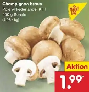 Netto Marken-Discount Champignon braun 400 g Schale Angebot