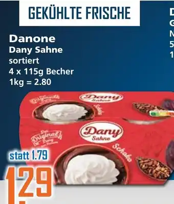 Klaas und Kock Danone Dany Sahne 4x115g Becher Angebot