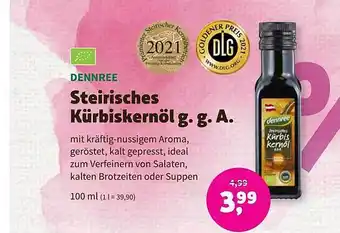 Naturgut Dennree steirisches kürbiskernöl g.g.a. Angebot