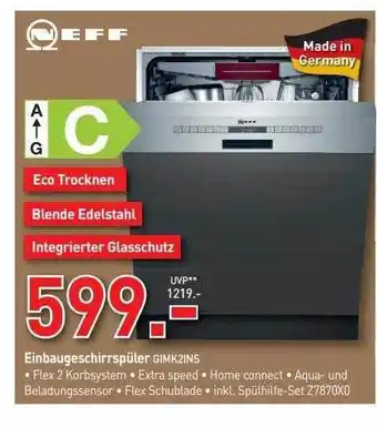 Schaffrath Neff einbaugeschirrspüler gimk2ins Angebot