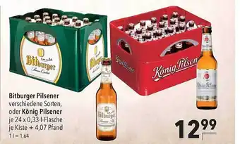 CITTI Markt Bitburger pilsener oder könig pilsener Angebot