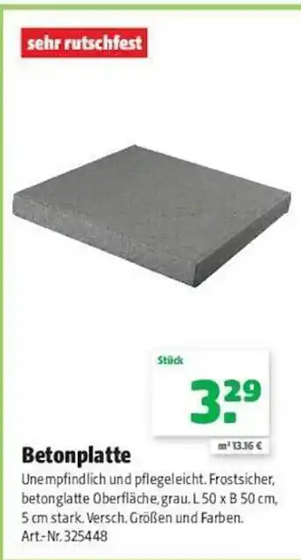 Floraland Betonplatte Angebot