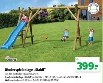 Floraland Mr. gardener kinderspielanlage „stabil“ Angebot