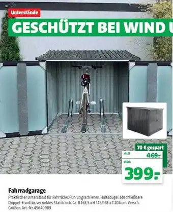 Floraland Fahrradgarage Angebot