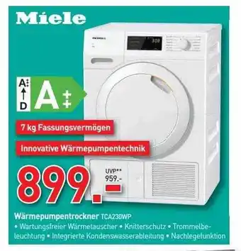 Schaffrath Miele wärmepumpentrockner tca230wp Angebot
