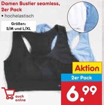 Netto Marken-Discount Damen Bustier seamless, 2er Pack Angebot