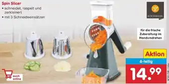 Netto Marken-Discount Kochwerk Spin Slicer Angebot