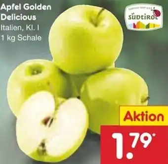 Netto Marken-Discount Apfel Golden Delicious 1 kg Schale Angebot