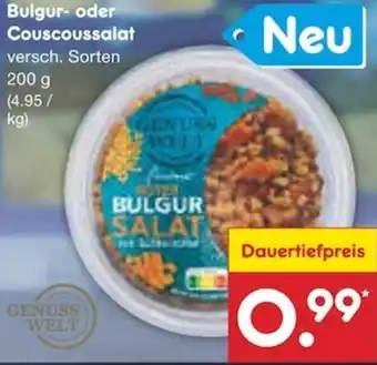 Netto Marken-Discount Bulgur oder Couscoussalat 200 g Angebot