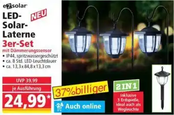 Norma ez solar LED Solar Laterne 3er Set Angebot