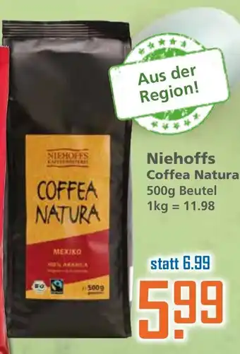 Klaas und Kock Niehoffs Coffee Natura 500g Beutel Angebot