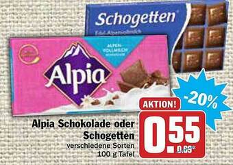 AEZ Alpia Schokolade Oder Schogetten Angebot