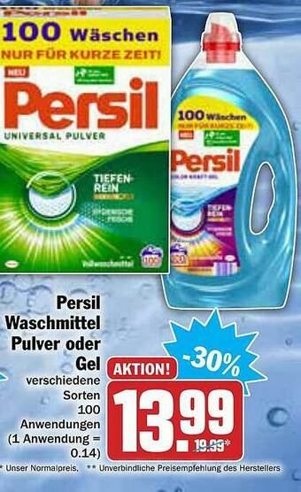 AEZ Persil Waschmittel Pulver Oder Gel Angebot