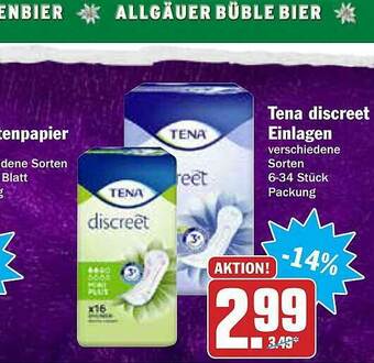 AEZ Tena Discreet Einlagen Angebot