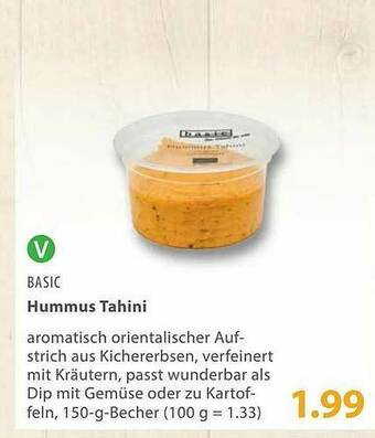 basic Basic Hummus Tahini Angebot