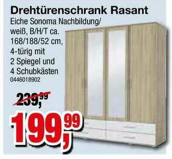 Möbelfundgrube Drehtürenschrank Rasant Angebot