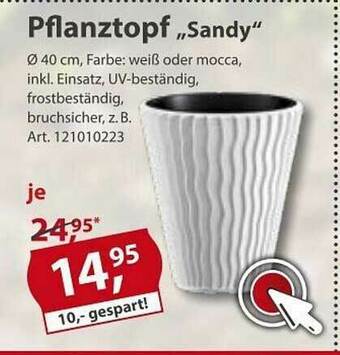 Sonderpreis Baumarkt Pflanztopf „sandy” Angebot