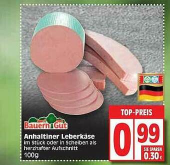 Edeka Bauern Gut Anhaltiner Leberkäse Angebot